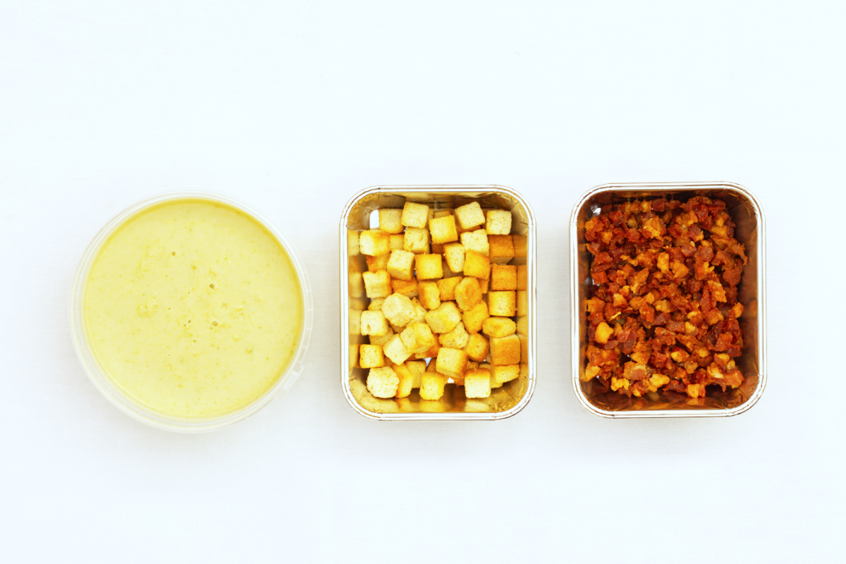 Kartoffel-porre-suppe som mad ud af huset i Fyn - Næsbyhoved Skov